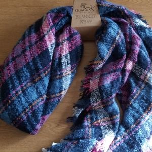 Blue Quagga Blanket Wrap Scarf